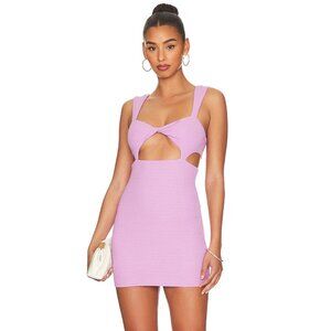 Camila Coelho Lilac Cutout Mini Dress